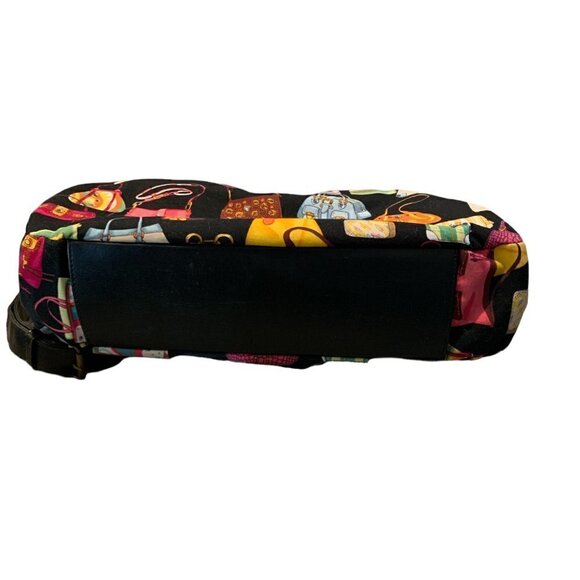 VTG Far Nine Handbag w/ Novelty Print of Ladies Purses Rhinestoned #58J - Picture 10 of 11